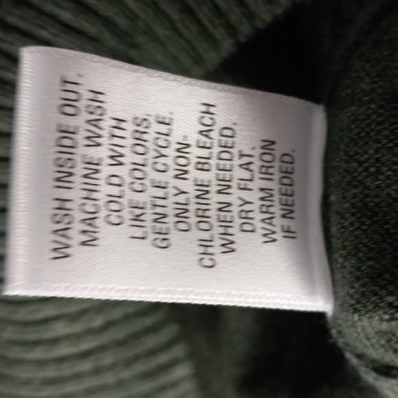 Sonoma Army Green, Long Sleeve, V Neck Sweater - Picture 8 of 8